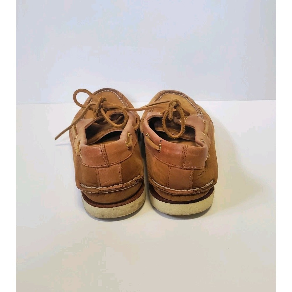 Sperry Gold Cup Boat Shoes Men's 8.5 Tan Brown Leather 2-Eye Top Sider - Picture 6 of 12